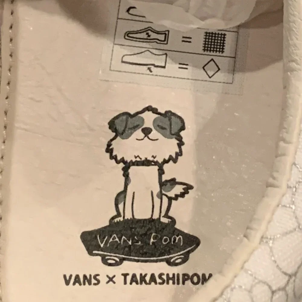 NIB VANS x TAKASHIPOM Classic Slip On LX (Flower) Silver Line Sneaker - Picture 8 of 12